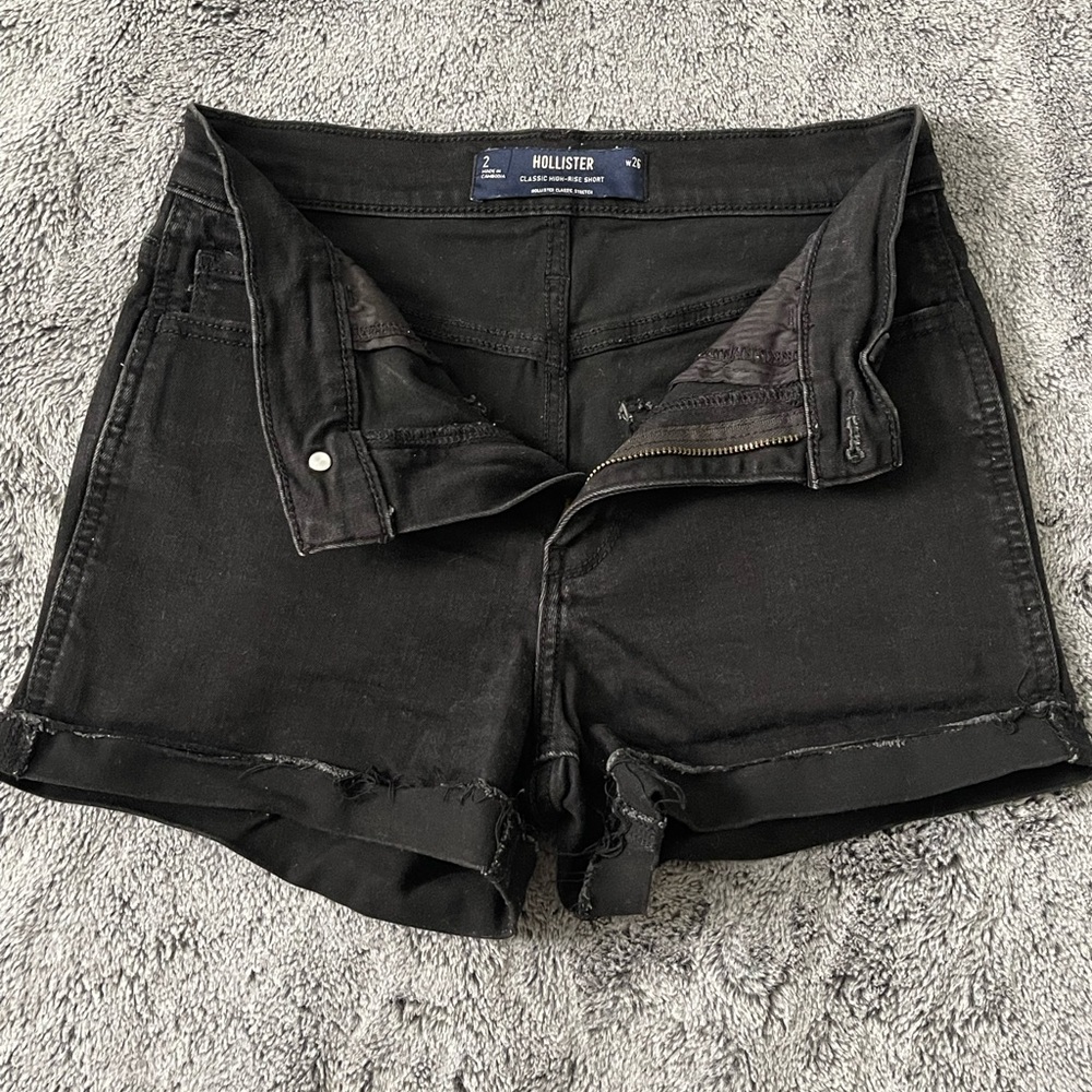 Hollister Women's Dark Denim Jean Shorts